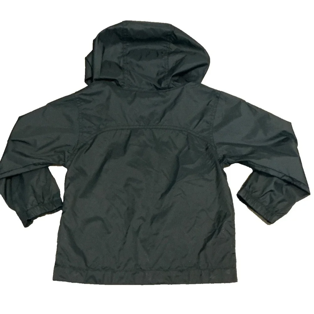 COLUMBIA Boys Windbreaker Jacket Black Full Zipper 4T F2 School Play Lightweight